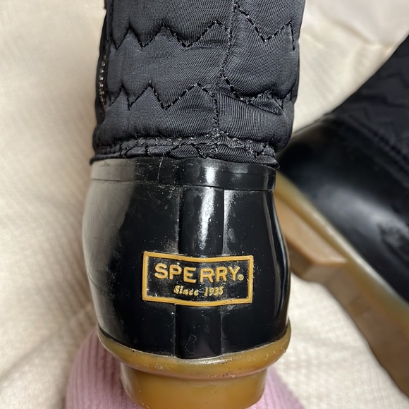 Sperry Saltwater Black Duck Boot Tain Boot - Picture 4 of 4